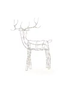 Home Accents Holiday 4 ft Warm White LED White Wire Buck Holiday Yard Decoration -Home Accents Holiday Shop home accents holiday christmas yard decorations ty070 1713 a0 1000