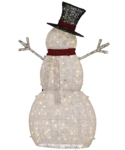 Home Accents Holiday 5 ft Warm White LED Snowman Holiday Yard Decoration 13 Home Accents Holiday 5 ft Warm White LED Snowman Holiday Yard Decoration -Home Accents Holiday Shop home accents holiday christmas yard decorations ty314 1411 1 1d 1000