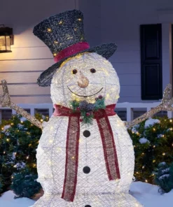 Home Accents Holiday 5 ft Warm White LED Snowman Holiday Yard Decoration 11 Home Accents Holiday 5 ft Warm White LED Snowman Holiday Yard Decoration -Home Accents Holiday Shop home accents holiday christmas yard decorations ty314 1411 1 40 1000