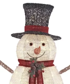 Home Accents Holiday 5 ft Warm White LED Snowman Holiday Yard Decoration 14 Home Accents Holiday 5 ft Warm White LED Snowman Holiday Yard Decoration -Home Accents Holiday Shop home accents holiday christmas yard decorations ty314 1411 1 66 1000
