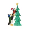 Home Accents Holiday 62 in Penguins with Christmas Tree Holiday Yard Decoration -Home Accents Holiday Shop home accents holiday christmas yard decorations ty337 1611 1 64 1000