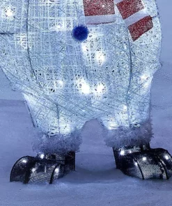 Home Accents Holiday 7 ft Cool White LED 3 Stacked Snowmen Holiday Yard Decoration -Home Accents Holiday Shop home accents holiday christmas yard decorations ty416 2011 1d 1000