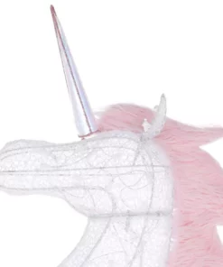 Home Accents Holiday 6 ft Cool White LED Unicorn with Wings Holiday Yard Decoration -Home Accents Holiday Shop home accents holiday christmas yard decorations ty505 1714 1 a0 1000