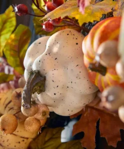 Home Accents Holiday 30 in Mixed Pumpkins Fall Harvest Wreath -Home Accents Holiday Shop home accents holiday fall wreaths 21ge10013 1d 1000