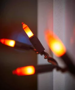 Home Accents Holiday 29 ft 6 in 100-Count Smooth Orange Mini LED Halloween String Lights -Home Accents Holiday Shop home accents holiday halloween string lights ty022 2025 66 1000