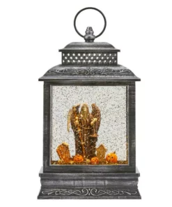 Home Accents Holiday 10.5 in Reaper Scene Water Lantern Tabletop Halloween Decoration