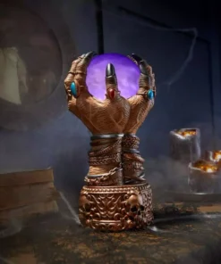 Home Accents Holiday 9.5 in LED Hands Crystal Ball Halloween Decoration -Home Accents Holiday Shop home accents holiday halloween tabletop decorations 22dk00071 1d 1000