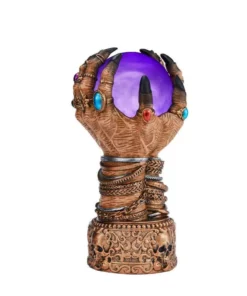 Home Accents Holiday 9.5 in LED Hands Crystal Ball Halloween Decoration