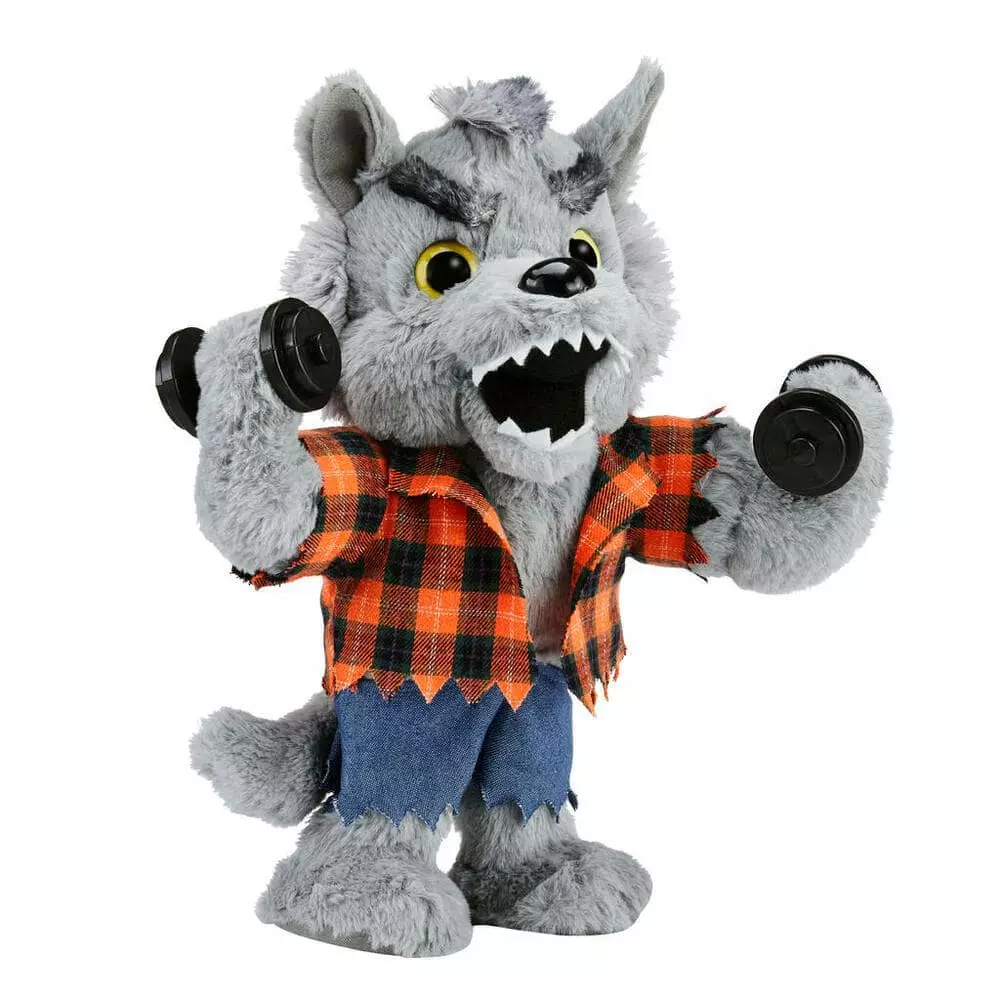Home Accents Holiday 13 in Animated Fitness Werewolf Plush 4 Home Accents Holiday 13 in Animated Fitness Werewolf Plush - Image 2