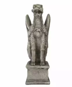 Home Accents Holiday 2 ft Concrete Gryphon Statue Halloween Yard Decoration