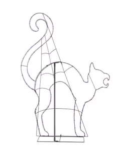 Home Accents Holiday 4.5 ft LED Purple Cat Silhouette Halloween Yard Decoration -Home Accents Holiday Shop home accents holiday halloween yard decorations 22rt3382225yx 40 1000