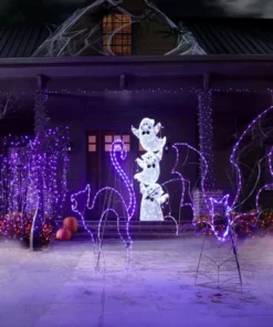 Home Accents Holiday 4.5 ft LED Purple Cat Silhouette Halloween Yard Decoration -Home Accents Holiday Shop home accents holiday halloween yard decorations 22rt3382225yx 66 1000