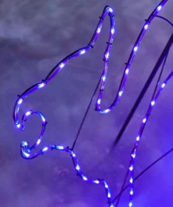 Home Accents Holiday 4.5 ft LED Purple Cat Silhouette Halloween Yard Decoration -Home Accents Holiday Shop home accents holiday halloween yard decorations 22rt3382225yx a0 1000