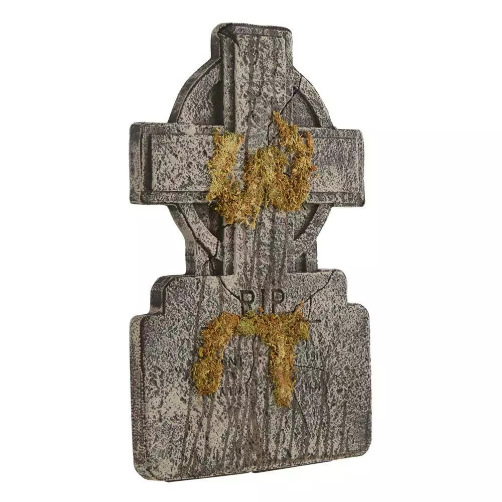 Home Accents Holiday 2 ft RIP Cross Styrofoam Tombstone 5 Home Accents Holiday 2 ft RIP Cross Styrofoam Tombstone - Image 3