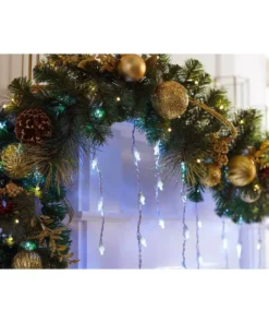 Home Accents Holiday 200L Cool White Dome LED Icicle Lights -Home Accents Holiday Shop home accents holiday icicle lights ty271 1115 w 40 1000