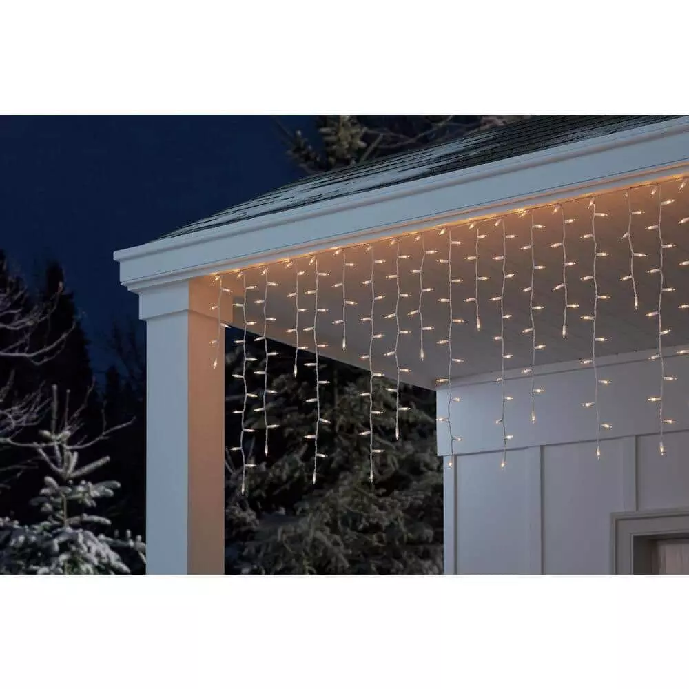 Home Accents Holiday 300L Clear Incandescent Heavy Duty Icicle Lights 4 Home Accents Holiday 300L Clear Incandescent Heavy Duty Icicle Lights - Image 2