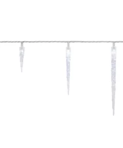 Home Accents Holiday 25L Cool White LED Icicle Lights -Home Accents Holiday Shop home accents holiday icicle lights ty771 1315 40 1000