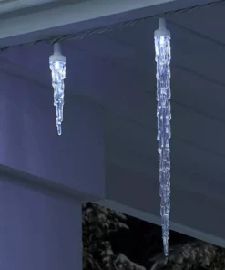 Home Accents Holiday 25L Cool White LED Icicle Lights -Home Accents Holiday Shop home accents holiday icicle lights ty771 1315 a0 1000