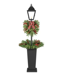 Home Accents Holiday 5 ft Spruce Lantern Potted Christmas Tree