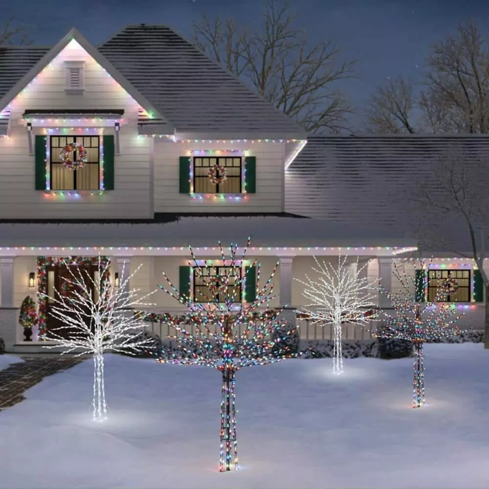 Home Accents Holiday 8 ft Bare Branch White LED Christmas Tree 7 Home Accents Holiday 8 ft Bare Branch White LED Christmas Tree - Image 5