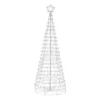 Home Accents Holiday 6 ft Cool White LED Cone Tree with Star Holiday Yard Decoration