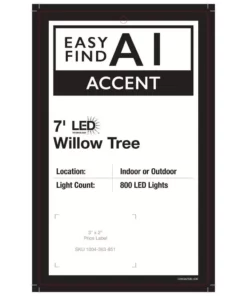 Home Accents Holiday 7 ft Willow LED Christmas Tree -Home Accents Holiday Shop home accents holiday outdoor christmas trees 9421002w 18tho d4 1000