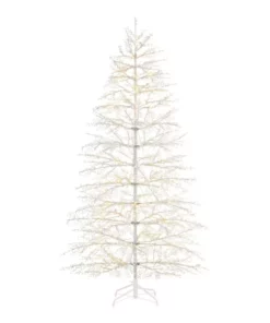 Home Accents Holiday 7 ft White Berry LED Christmas Tree