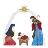 Home Accents Holiday 7 ft Warm White LED 2D Nativity Scene Holiday Yard Decoration -Home Accents Holiday Shop home accents holiday outdoor nativity sets 22rt1492211 64 1000