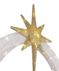 Home Accents Holiday 7 ft Warm White LED 2D Nativity Scene Holiday Yard Decoration -Home Accents Holiday Shop home accents holiday outdoor nativity sets 22rt1492211 a0 1000