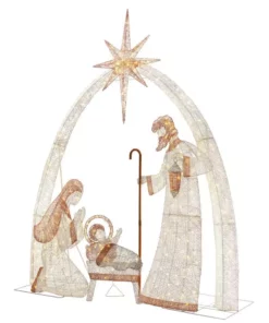 Home Accents Holiday 10 ft Warm White LED Giant Nativity Set Holiday Yard Decoration -Home Accents Holiday Shop home accents holiday outdoor nativity sets ty617 1711 40 1000