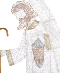 Home Accents Holiday 10 ft Warm White LED Giant Nativity Set Holiday Yard Decoration -Home Accents Holiday Shop home accents holiday outdoor nativity sets ty617 1711 66 1000