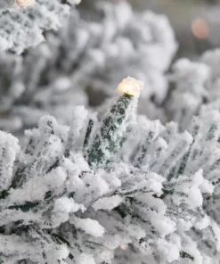 Home Accents Holiday 7.5 ft Starry Light Flocked Christmas Tree -Home Accents Holiday Shop home accents holiday pre lit christmas trees 016017552052185 1d 1000