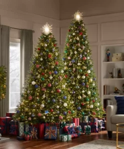 Home Accents Holiday 7.5 ft Windsor Fraser Fir LED Christmas Tree -Home Accents Holiday Shop home accents holiday pre lit christmas trees 21hd10007 66 1000