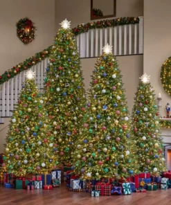 Home Accents Holiday 9 ft Jackson Noble Fir Christmas Tree -Home Accents Holiday Shop home accents holiday pre lit christmas trees 21wl10159 66 1000