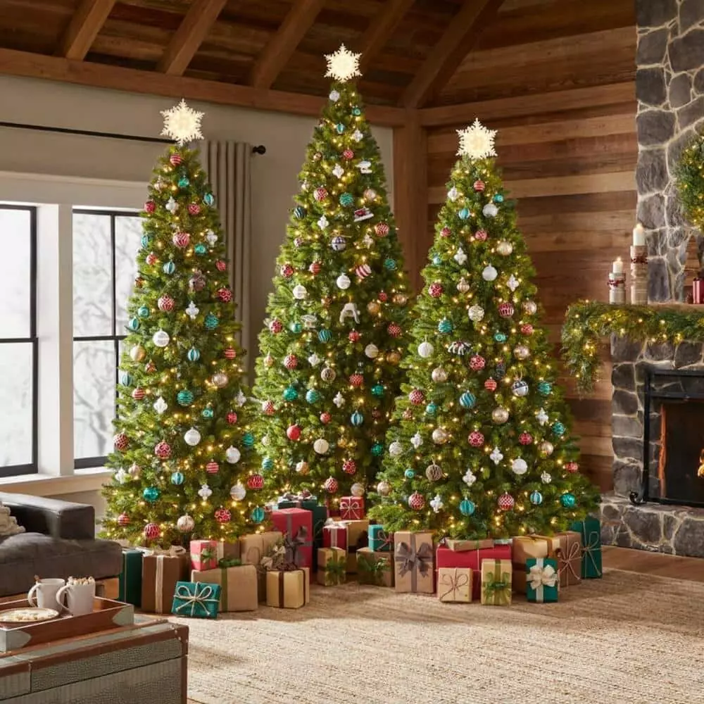 Home Accents Holiday 7.5 ft Barbour White Spruce Slim Christmas Tree 9 Home Accents Holiday 7.5 ft Barbour White Spruce Slim Christmas Tree - Image 7
