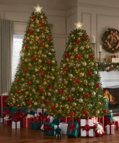 Home Accents Holiday 9 ft Dunland Fir Christmas Tree -Home Accents Holiday Shop home accents holiday pre lit christmas trees 22wl10104 77 1000