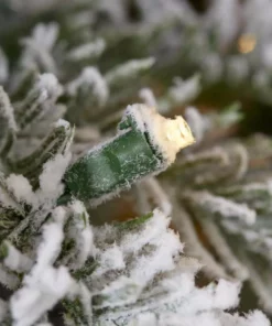 Home Accents Holiday 7.5 ft Mixed Pine Flocked LED Christmas Tree -Home Accents Holiday Shop home accents holiday pre lit christmas trees 2397120hdc 1d 1000