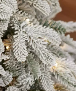 Home Accents Holiday 7.5 ft Mixed Pine Flocked LED Christmas Tree -Home Accents Holiday Shop home accents holiday pre lit christmas trees 2397120hdc a0 1000