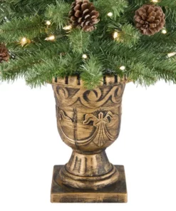 Home Accents Holiday 4 ft Montclair Spruce Potted 2-Pack 14 Home Accents Holiday 4 ft Montclair Spruce Potted 2-Pack -Home Accents Holiday Shop home accents holiday pre lit christmas trees hmc7 310 40 2 1d 1000