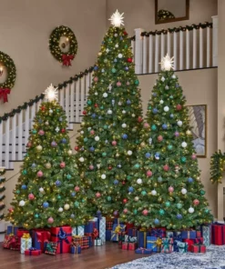 Home Accents Holiday 7.5 ft Wesley Pine Christmas Tree -Home Accents Holiday Shop home accents holiday pre lit christmas trees tg76m3baqd00 66 1000