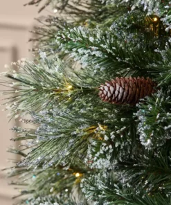 Home Accents Holiday 9 ft Sparkling Amelia Pine Christmas Tree -Home Accents Holiday Shop home accents holiday pre lit christmas trees tg90m3acdl16 40 1000