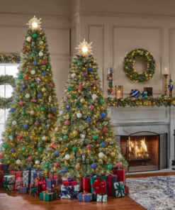 Home Accents Holiday 9 ft Sparkling Amelia Pine Christmas Tree -Home Accents Holiday Shop home accents holiday pre lit christmas trees tg90m3acdl16 77 1000