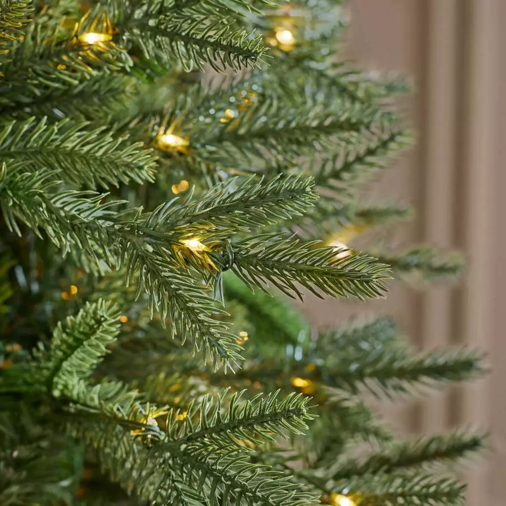 Home Accents Holiday 7.5 ft Jackson Noble Slim Christmas Tree 6 Home Accents Holiday 7.5 ft Jackson Noble Slim Christmas Tree - Image 4