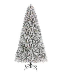 Home Accents Holiday 7.5 ft Alta Flocked Christmas Tree